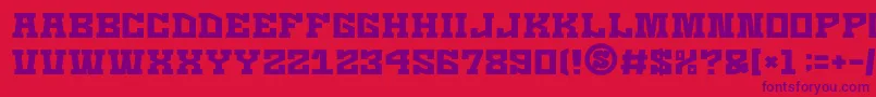 GomariceKaizenSeisaku Font – Purple Fonts on Red Background