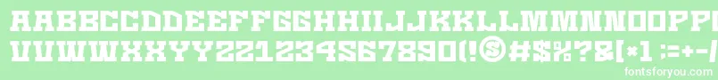 GomariceKaizenSeisaku Font – White Fonts on Green Background