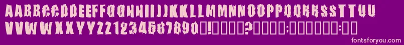 Firebomb Font – Pink Fonts on Purple Background