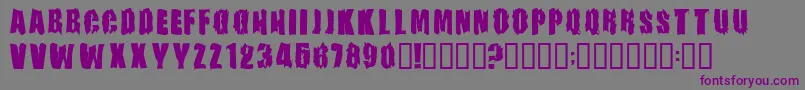 Firebomb Font – Purple Fonts on Gray Background