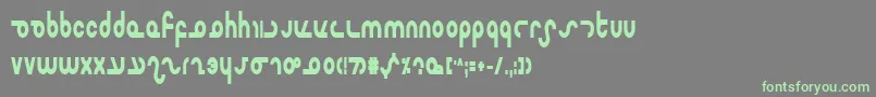 MasterdomCondensedBold-fontti – vihreät fontit harmaalla taustalla