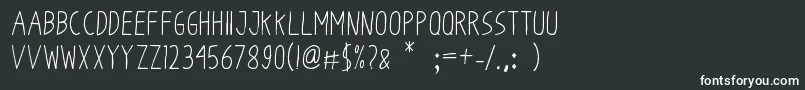 OdumOdum Font – White Fonts on Black Background