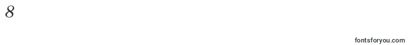 Centuryoldstyle Italic-Schriftart – Schriften für die Ziffer 8