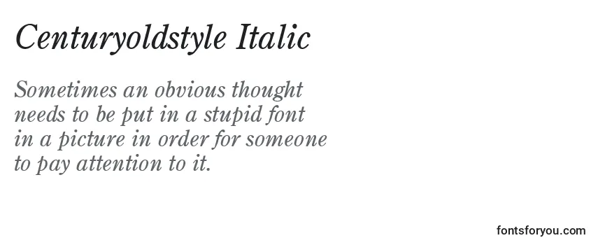 フォントCenturyoldstyle Italic