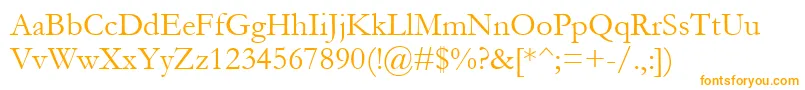 Weitere Informationen zur Gara0-Schriftart Gara0-Schriftart – Orangefarbene Schriften auf weißem Hintergrund