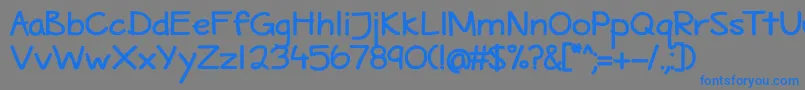 MaritimeTropicalBold Font – Blue Fonts on Gray Background