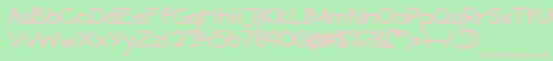 MaritimeTropicalBold Font – Pink Fonts on Green Background