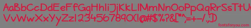 Weitere Informationen zur MaritimeTropicalBold-Schriftart MaritimeTropicalBold-Schriftart – Rote Schriften auf grauem Hintergrund