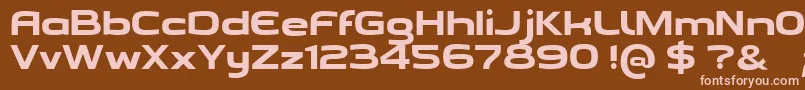 Emmanuelle Font – Pink Fonts on Brown Background