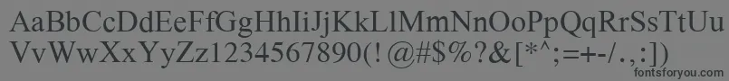 Galsilr Font – Black Fonts on Gray Background