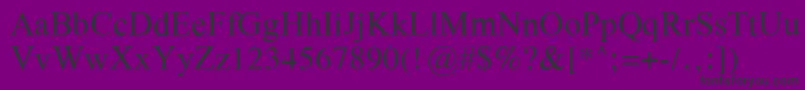 Galsilr Font – Black Fonts on Purple Background