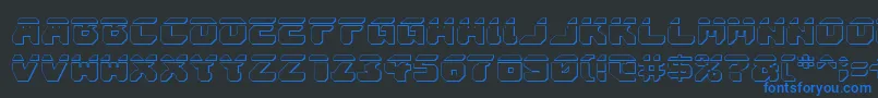 Astropolisla3D Font – Blue Fonts on Black Background