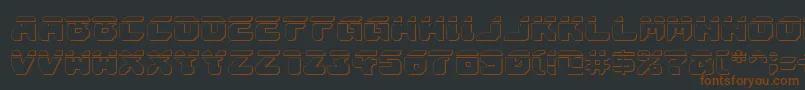 Astropolisla3D Font – Brown Fonts on Black Background