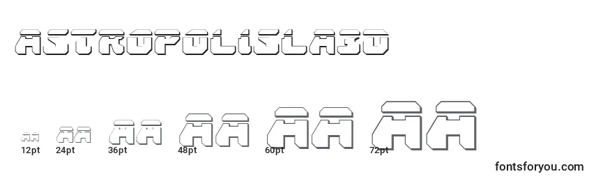 Astropolisla3D Font Sizes