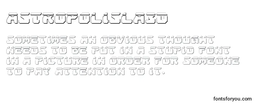 Шрифт Astropolisla3D