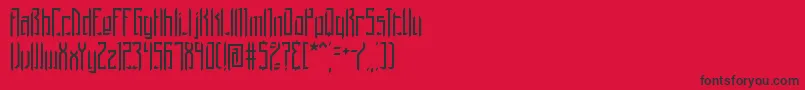 Шрифт BrigadoomBrk – чёрные шрифты на красном фоне