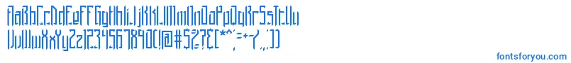 BrigadoomBrk Font – Blue Fonts on White Background