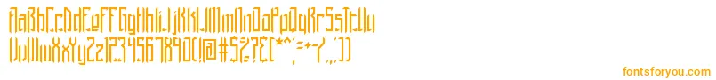 Шрифт BrigadoomBrk – оранжевые шрифты на белом фоне