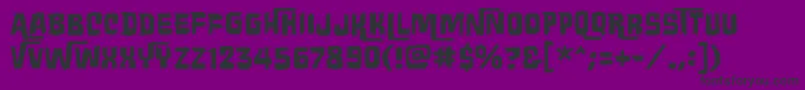 Police Wretchedremainsbb – polices noires sur fond violet