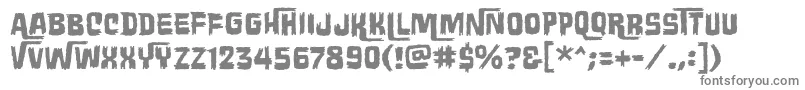 Wretchedremainsbb-fontti – harmaat kirjasimet valkoisella taustalla