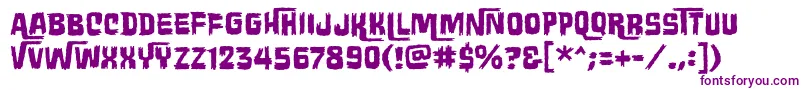 Wretchedremainsbb Font – Purple Fonts on White Background