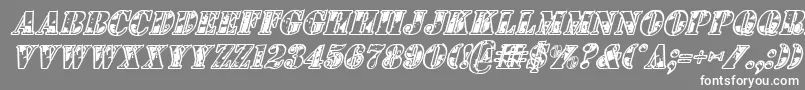 1stcavi Font – White Fonts on Gray Background