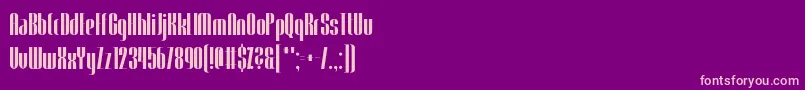 Trendgetter Font – Pink Fonts on Purple Background