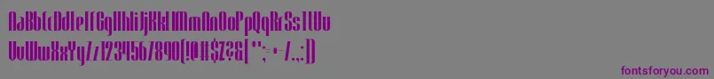 Trendgetter-fontti – violetit fontit harmaalla taustalla