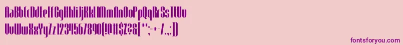 Trendgetter Font – Purple Fonts on Pink Background