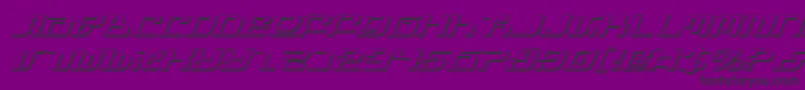 InfinityFormulaShadowItal Font – Black Fonts on Purple Background