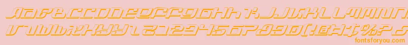 InfinityFormulaShadowItal Font – Orange Fonts on Pink Background