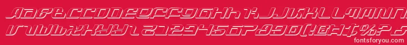 Шрифт InfinityFormulaShadowItal – розовые шрифты на красном фоне