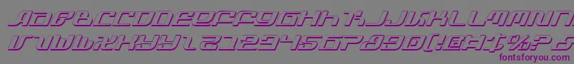 InfinityFormulaShadowItal Font – Purple Fonts on Gray Background