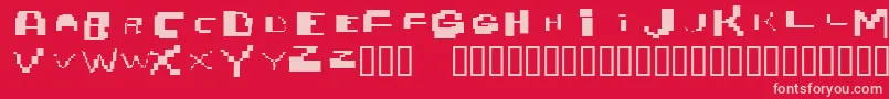 fuente Nobrain – Fuentes Rosadas Sobre Fondo Rojo