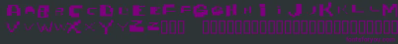 Nobrain Font – Purple Fonts on Black Background