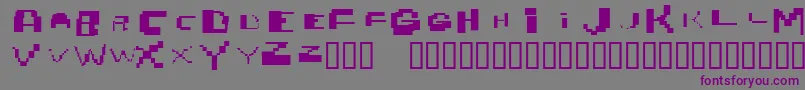 Nobrain Font – Purple Fonts on Gray Background