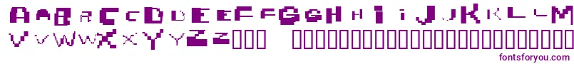 Шрифт Nobrain – фиолетовые шрифты на белом фоне