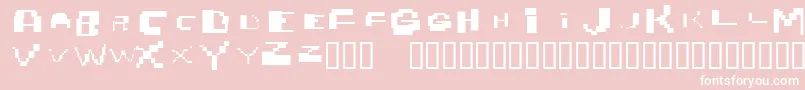 Nobrain Font – White Fonts on Pink Background