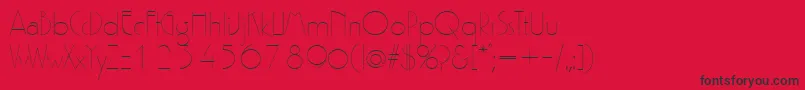 Gatsby Font – Black Fonts on Red Background