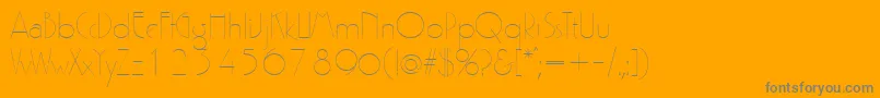 Gatsby Font – Gray Fonts on Orange Background