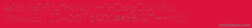 Gatsby Font – Gray Fonts on Red Background