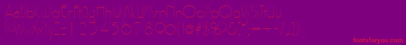 Gatsby Font – Red Fonts on Purple Background