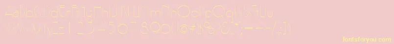 Gatsby Font – Yellow Fonts on Pink Background