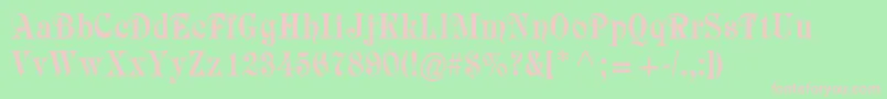 Starnberg Font – Pink Fonts on Green Background