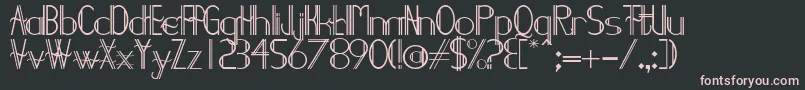 Demodee Font – Pink Fonts on Black Background