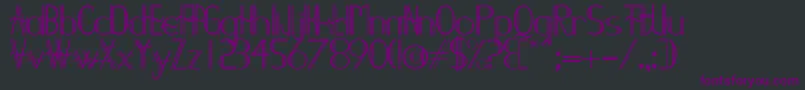 Demodee Font – Purple Fonts on Black Background