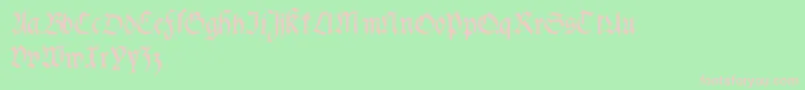 Fractabolddistorted Font – Pink Fonts on Green Background