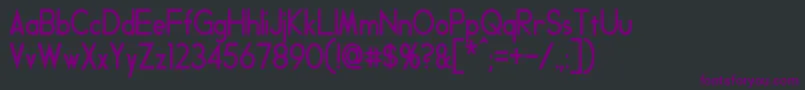 フォントGeddesCondensedBold – 黒い背景に紫のフォント