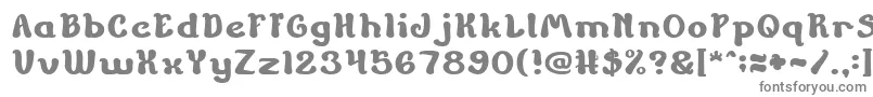 Шрифт ChildrenStoriesBold – серые шрифты на белом фоне