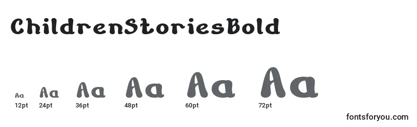 ChildrenStoriesBold Font Sizes